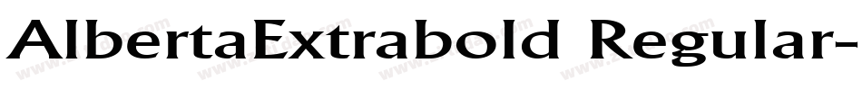 AlbertaExtrabold Regular字体转换